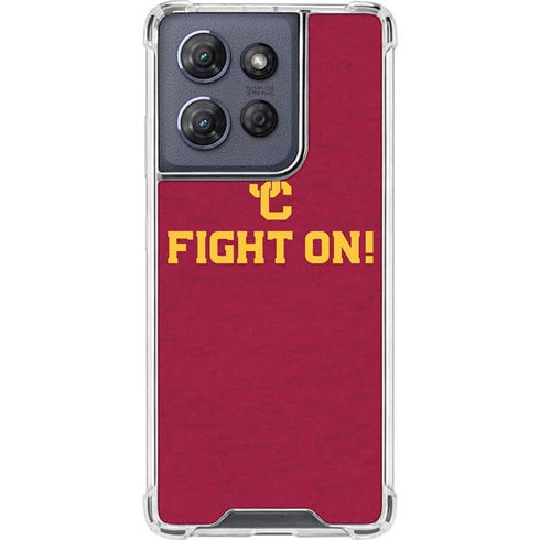 University of Southern California USC Fight On Moto G Play 5G (2025) Clear Case