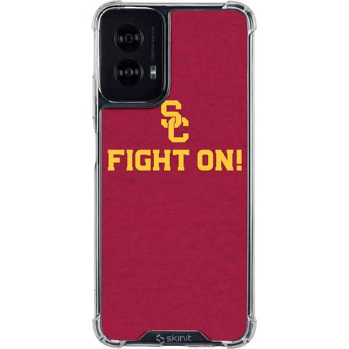 University of Southern California USC Fight On Moto G Power 5G (2024) Clear Case
