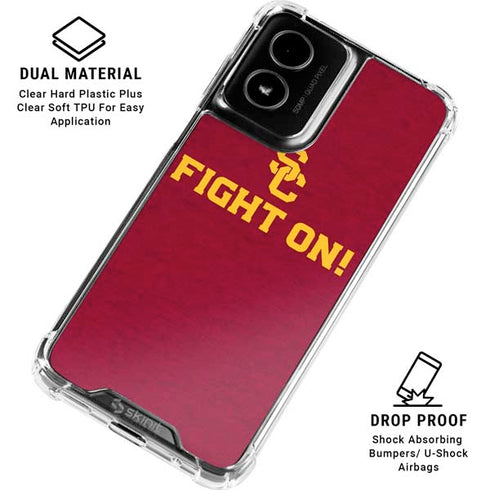 University of Southern California USC Fight On Moto G Power 5G (2024) Clear Case