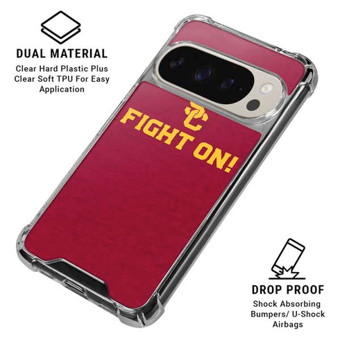 University of Southern California USC Fight On Pixel 9/9 Pro Clear Case