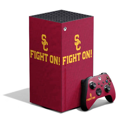 University of Southern California USC Fight On XBox Series X Digital Edition Bundle Skin