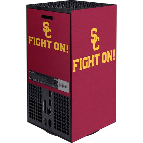 University of Southern California USC Fight On XBox Series X Digital Edition Bundle Skin