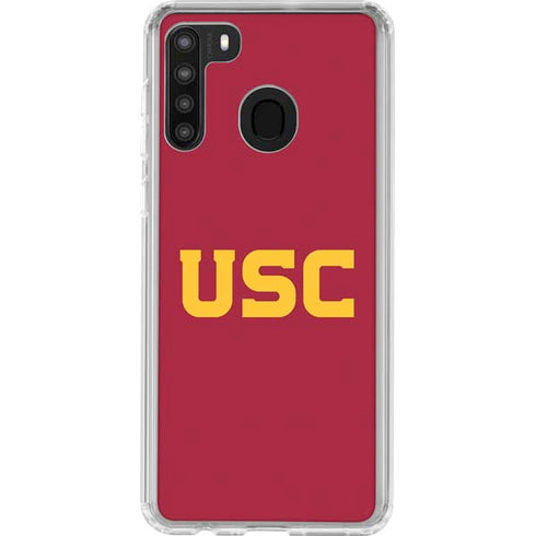 University of Southern California USC Galaxy A21 Clear Case