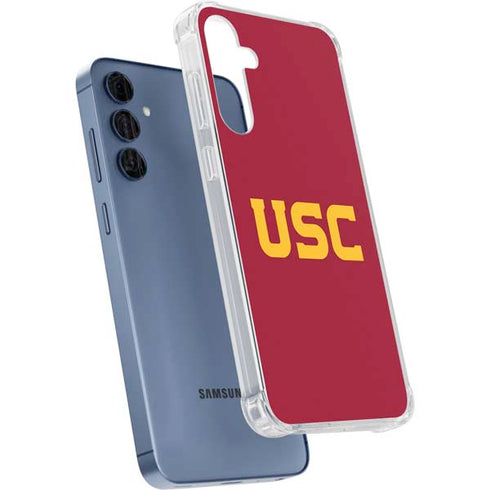 University of Southern California USC Galaxy A35 5G Clear Case