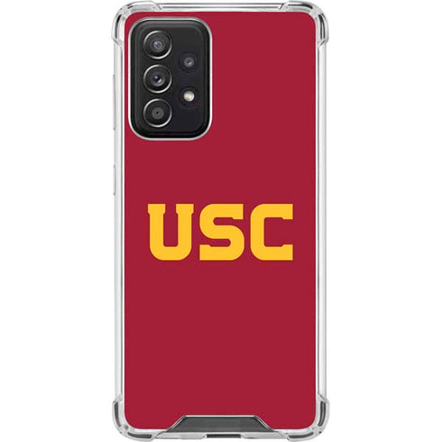 University of Southern California USC Galaxy A52 5G Clear Case