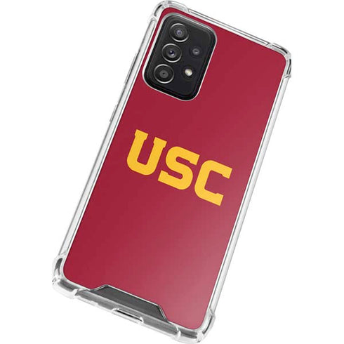 University of Southern California USC Galaxy A72 5G Clear Case
