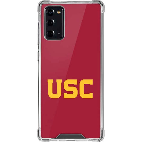 University of Southern California USC Galaxy Note20 5G Clear Case