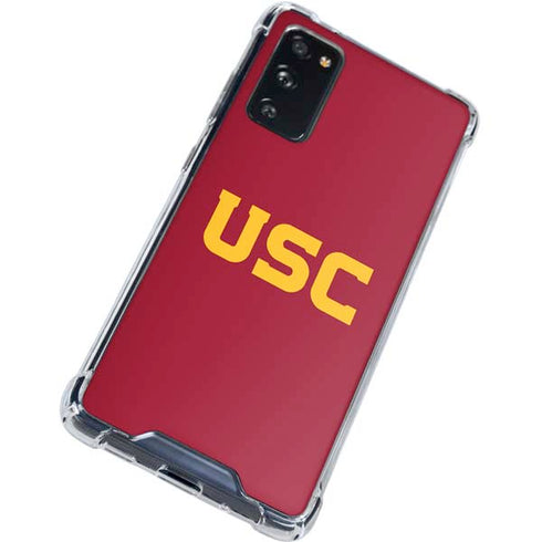 University of Southern California USC Galaxy S20 FE Clear Case