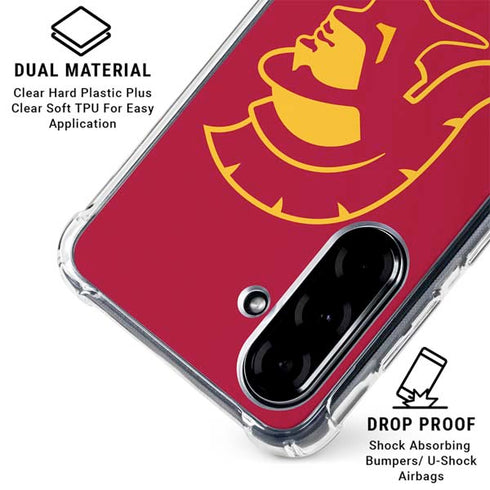 University of Southern California USC Gold Trojan Mascot Galaxy A36 5G Clear Case