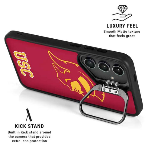 University of Southern California USC Gold Trojan Mascot Galaxy S24 FE Kickstand Case