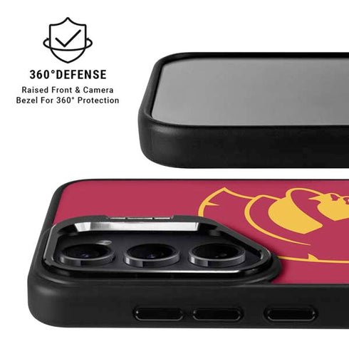 University of Southern California USC Gold Trojan Mascot Galaxy S25 Plus Kickstand Case