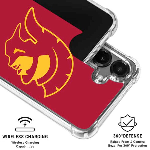 University of Southern California USC Gold Trojan Mascot Galaxy S26 Plus Clear Case