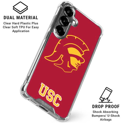University of Southern California USC Gold Trojan Mascot Galaxy S26 Plus Clear Case