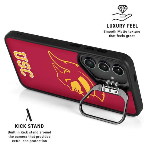 University of Southern California USC Gold Trojan Mascot Galaxy S26 Plus Kickstand Case