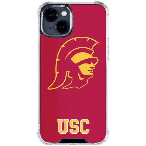 University of Southern California USC Gold Trojan Mascot iPhone 15 Clear Case