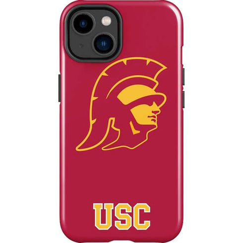 University of Southern California USC Gold Trojan Mascot iPhone 15 Impact Case