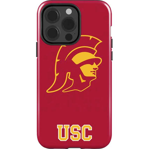 University of Southern California USC Gold Trojan Mascot iPhone 15 Pro Impact Case