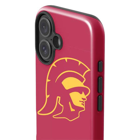 University of Southern California USC Gold Trojan Mascot iPhone 16 Plus Impact Case