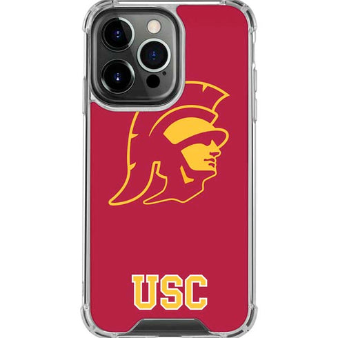 University of Southern California USC Gold Trojan Mascot iPhone 16 Pro Max Clear Case