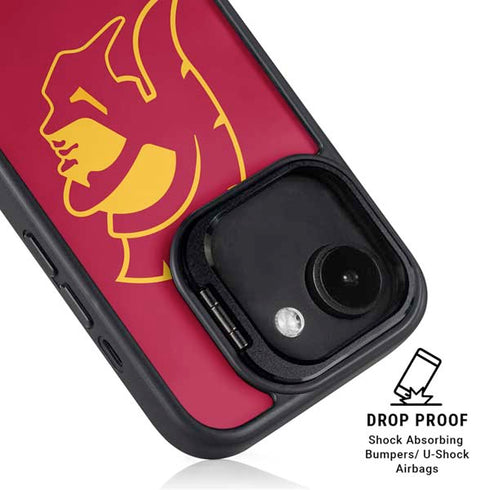 University of Southern California USC Gold Trojan Mascot iPhone 16e Kickstand Case