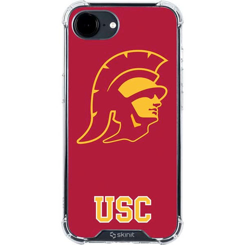 University of Southern California USC Gold Trojan Mascot iPhone 16e Clear Case