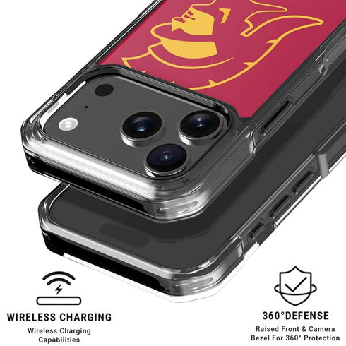 University of Southern California USC Gold Trojan Mascot iPhone 18 Pro Clear Case