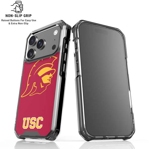 University of Southern California USC Gold Trojan Mascot iPhone 18 Pro Clear Case