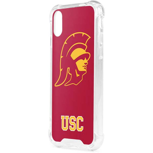 University of Southern California USC Gold Trojan Mascot iPhone XS Clear Case