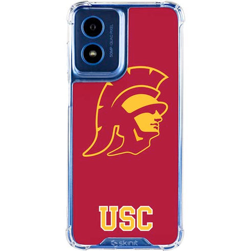 University of Southern California USC Gold Trojan Mascot Moto G 5G (2024) Clear Case