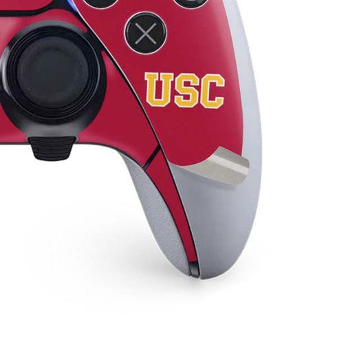 University of Southern California USC Gold Trojan Mascot PS5 DualSense Edge Pro Controller Skin