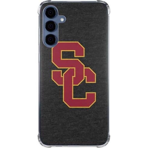 University of Southern California USC Grey Logo Galaxy A55 5G Clear Case