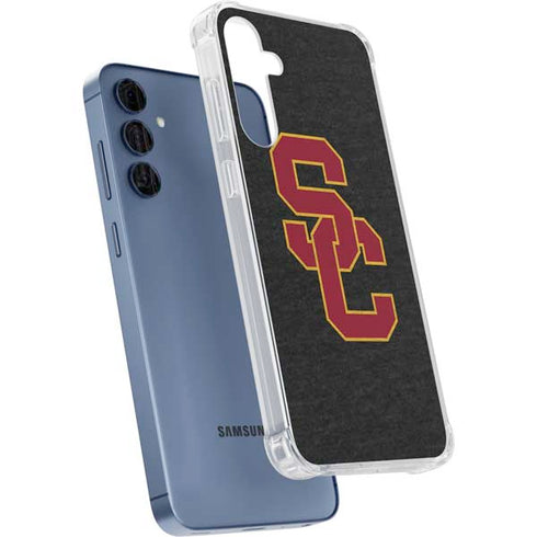 University of Southern California USC Grey Logo Galaxy A55 5G Clear Case