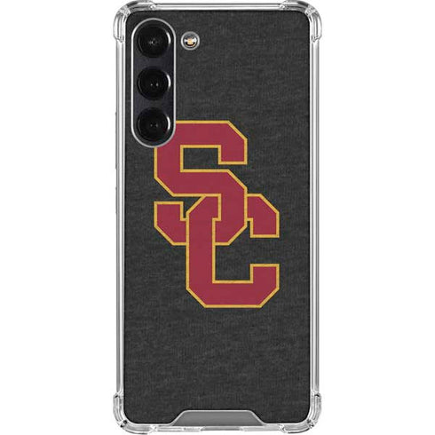 University of Southern California USC Grey Logo Galaxy S24 FE Clear Case