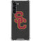 University of Southern California USC Grey Logo Galaxy S24 FE Clear Case