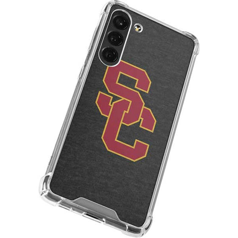 University of Southern California USC Grey Logo Galaxy S24 FE Clear Case