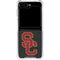 University of Southern California USC Grey Logo Galaxy Z Flip6 Clear Case
