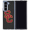 University of Southern California USC Grey Logo Galaxy Z Fold5 5G Clear Case