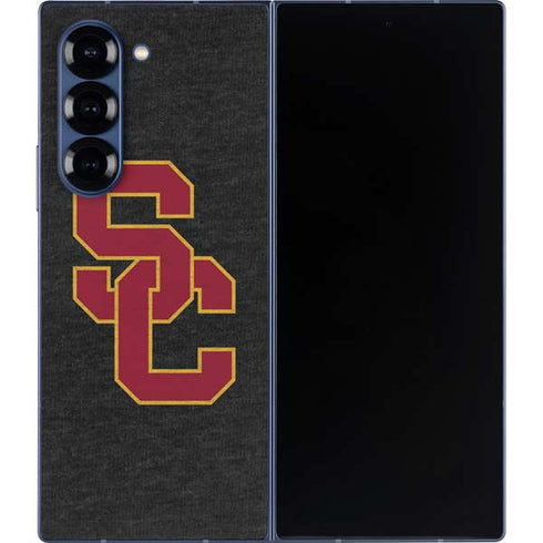 University of Southern California USC Grey Logo Galaxy Z Fold6 Skin