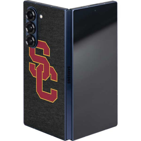 University of Southern California USC Grey Logo Galaxy Z Fold6 Skin