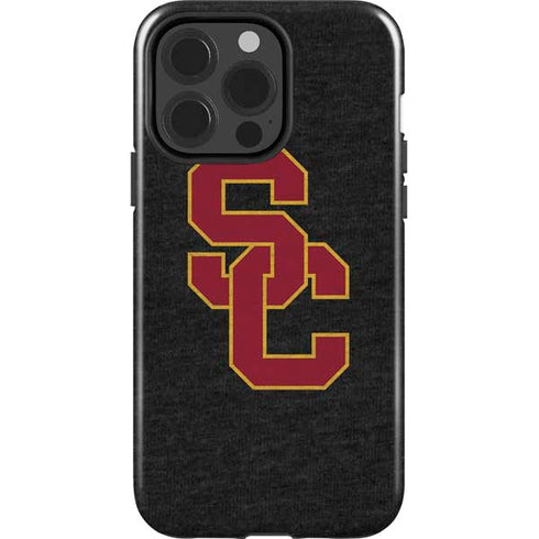 University of Southern California USC Grey Logo iPhone 15 Pro Impact Case