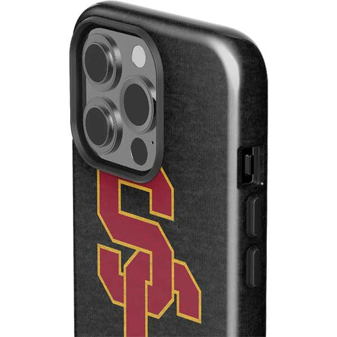 University of Southern California USC Grey Logo iPhone 15 Pro Impact Case