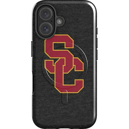 University of Southern California USC Grey Logo iPhone 16 Magsafe Impact Case