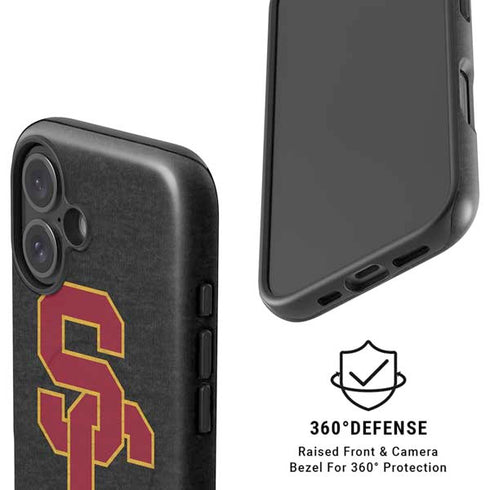 University of Southern California USC Grey Logo iPhone 16 Magsafe Impact Case