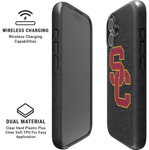 University of Southern California USC Grey Logo iPhone 16 Plus Magsafe Impact Case