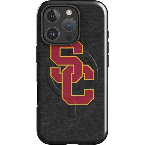University of Southern California USC Grey Logo iPhone 16 Pro Magsafe Impact Case