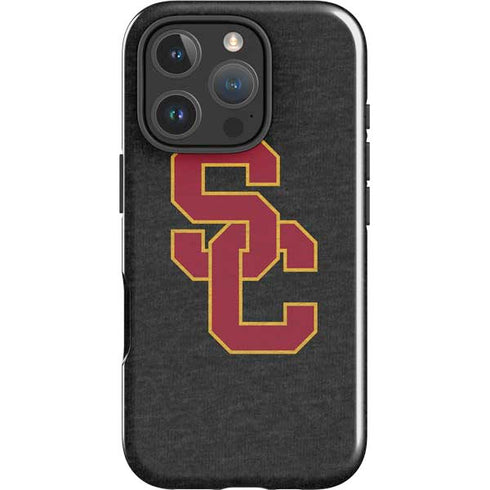 University of Southern California USC Grey Logo iPhone 16 Pro Max Impact Case