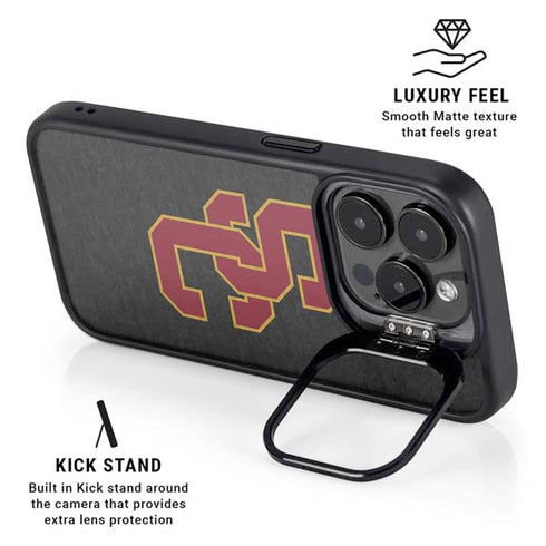University of Southern California USC Grey Logo iPhone 16 Pro Max Kickstand Case