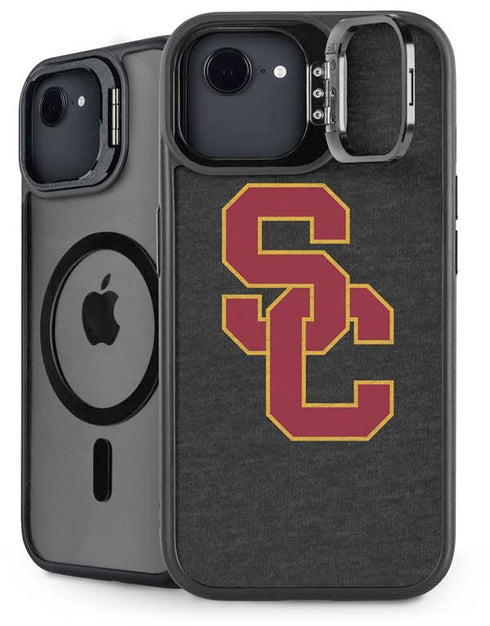 University of Southern California USC Grey Logo iPhone 16e Kickstand Case