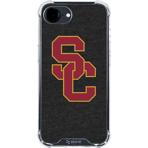 University of Southern California USC Grey Logo iPhone 16e Clear Case