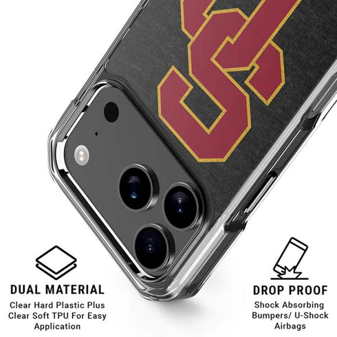 University of Southern California USC Grey Logo iPhone 18 Pro Clear Case